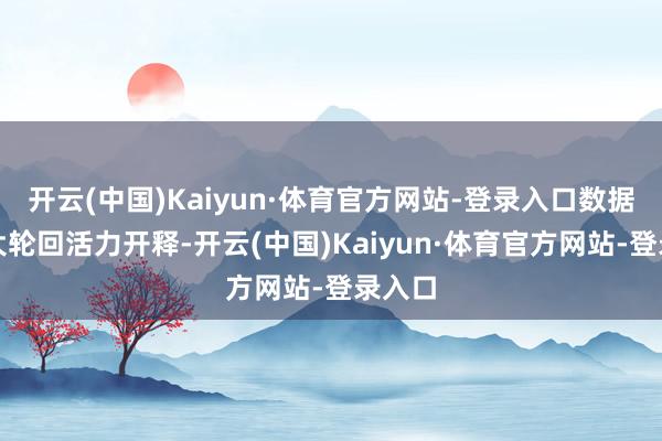 开云(中国)Kaiyun·体育官方网站-登录入口数据资源大轮回活力开释-开云(中国)Kaiyun·体育官方网站-登录入口